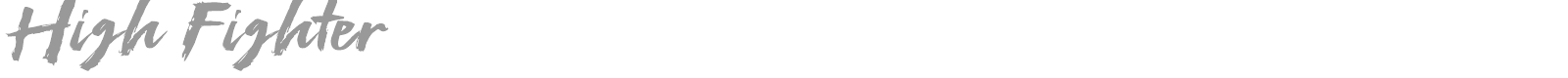 High Fighter font preview